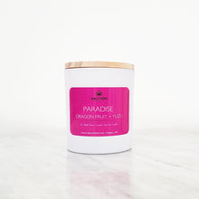 Load image into Gallery viewer, Paradise - Dragon Fruit + Yuzu Coconut Soy Candle 8oz
