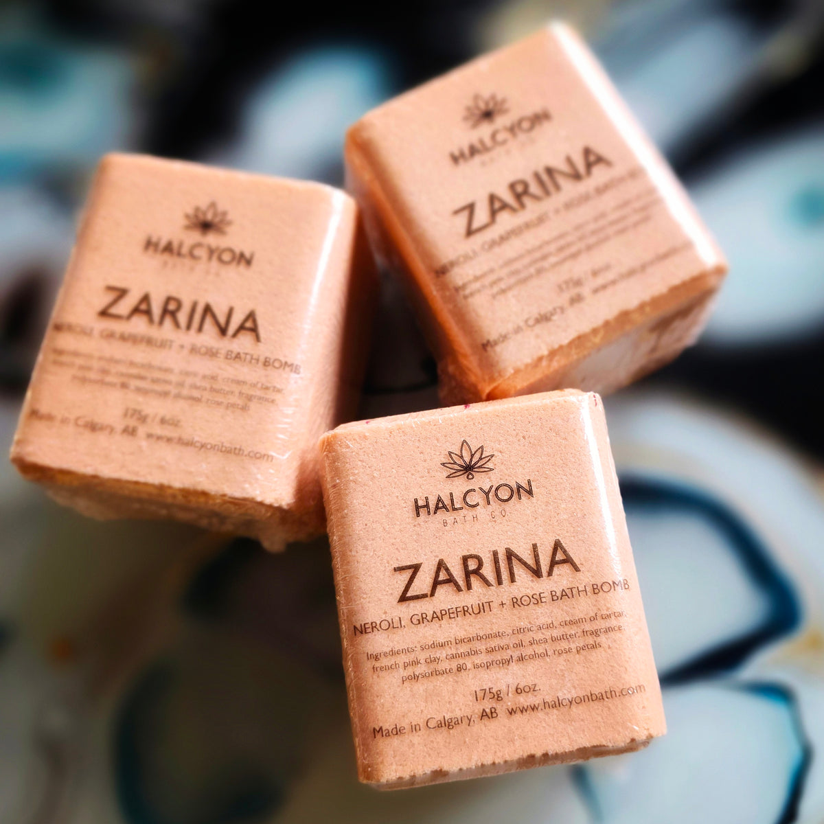 Zarina - Neroli, Grapefruit + Rose Bath Bomb