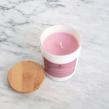 Load image into Gallery viewer, Love Note - Rose Petals + Sandalwood Coconut Soy Candle 8oz.
