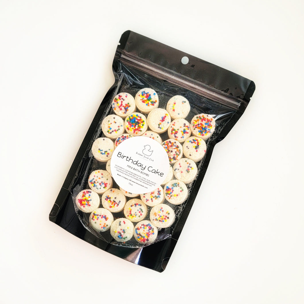 Birthday Cake Mini Bath Bombs 15oz.