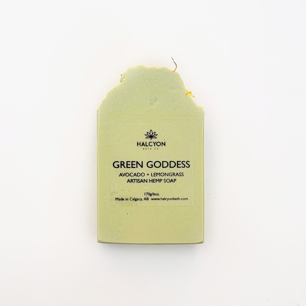 Green Goddess Lemongrass + Avocado Hemp Soap