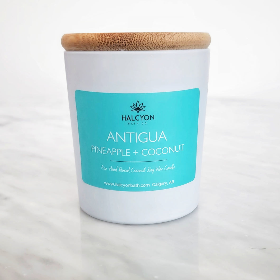 ANTIGUA - Pineapple + Coconut Soy Candle 8oz.