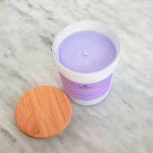 Load image into Gallery viewer, Lavender London Fog Coconut Soy Candle 8oz.
