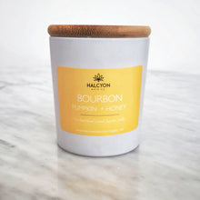 Load image into Gallery viewer, Bourbon Pumpkin + Honey Coconut Soy Candle 8oz.
