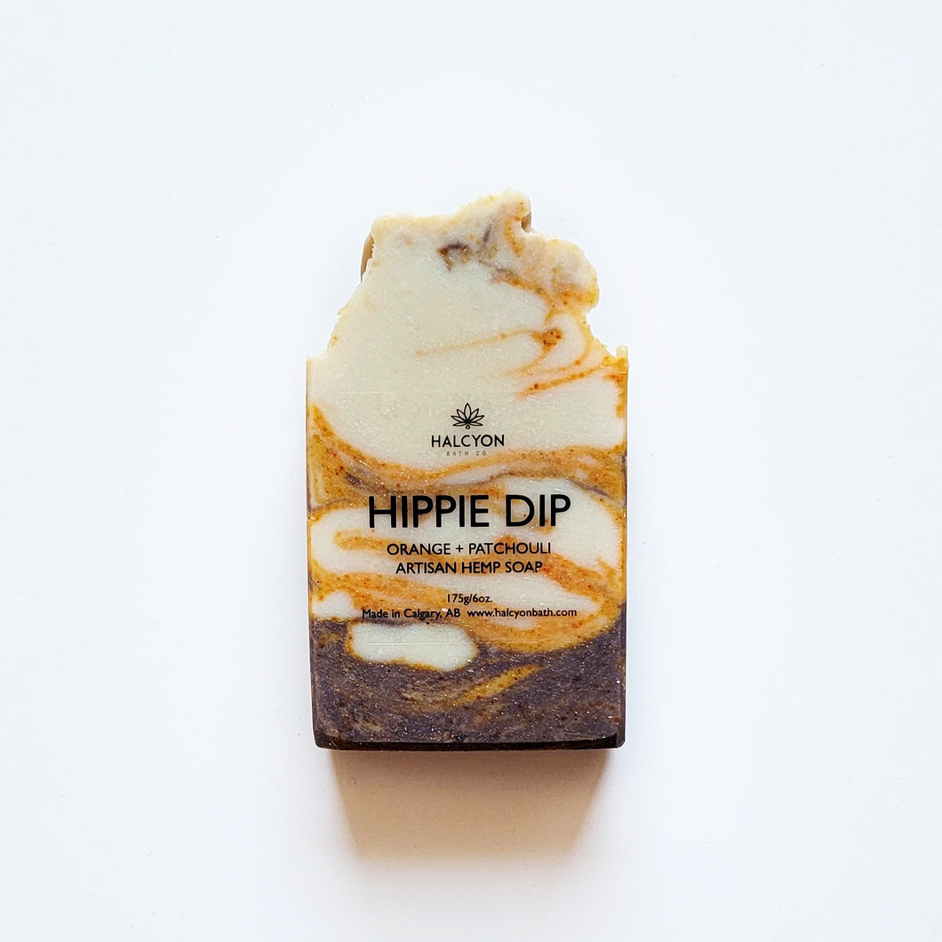 Hippie Dip Orange + Patchouli Hemp Soap