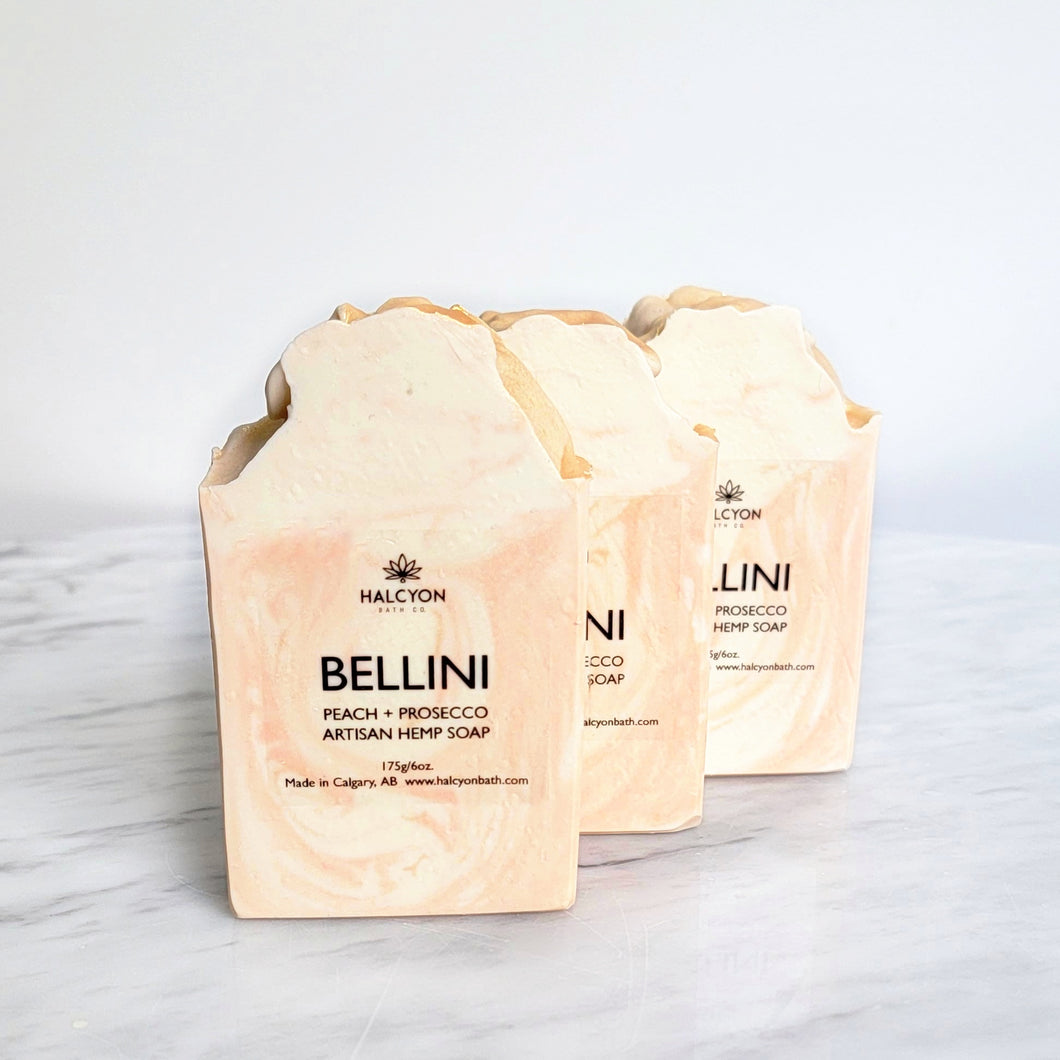 Bellini - Peach + Prosecco Hemp Soap