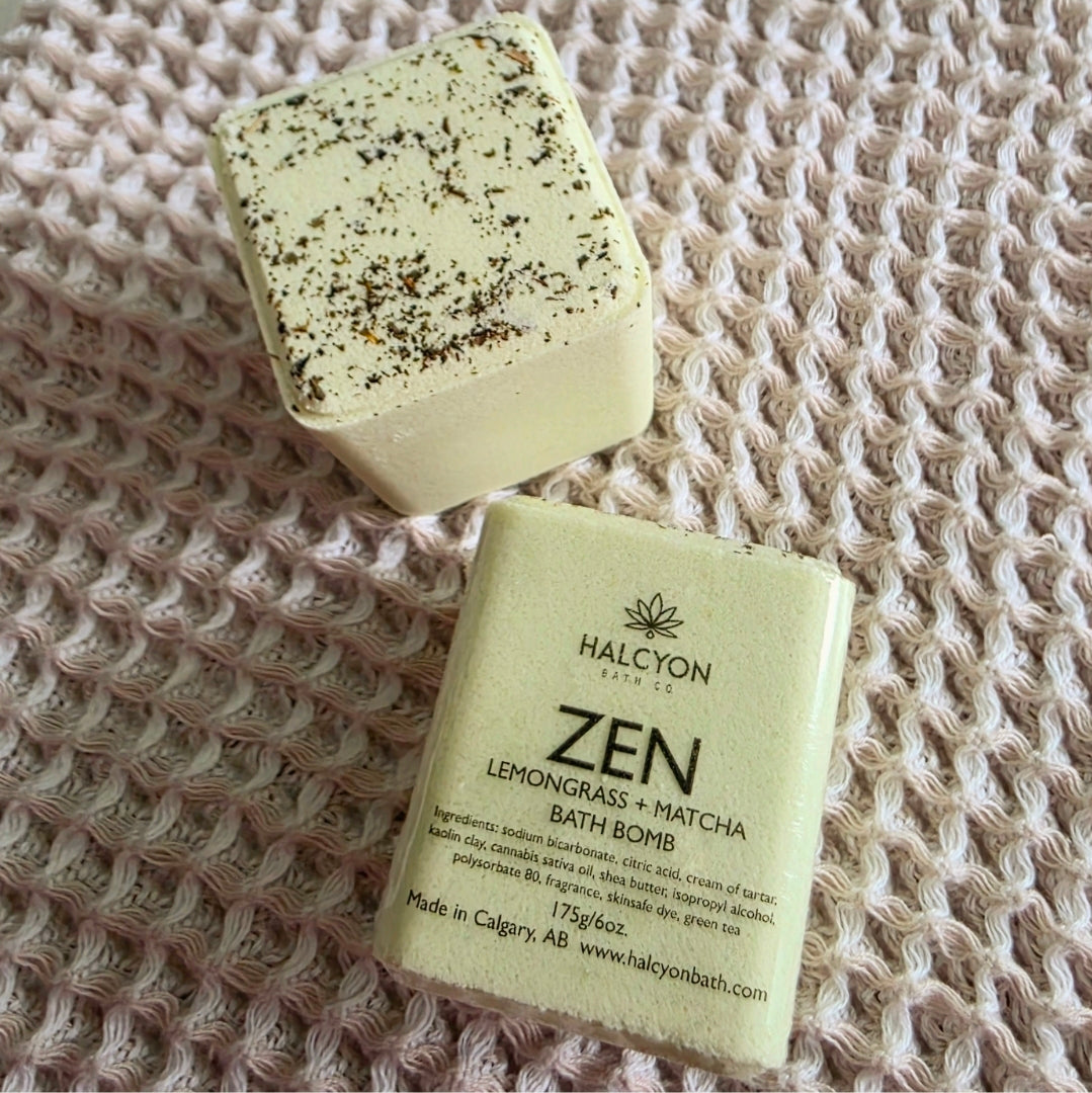 Zen | Lemongrass + Matcha Bath Bomb