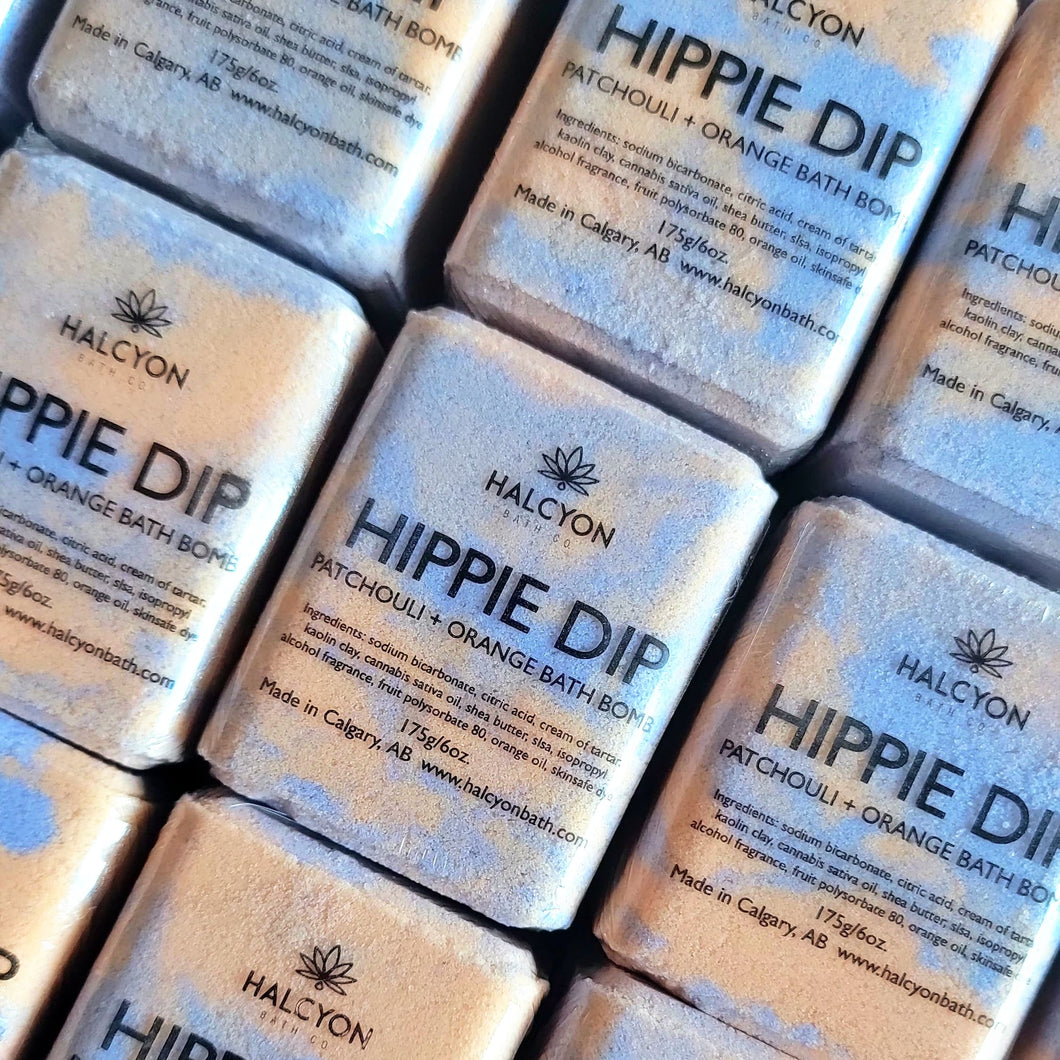 HIPPIE DIP - Patchouli + Sweet Orange Bath Bomb