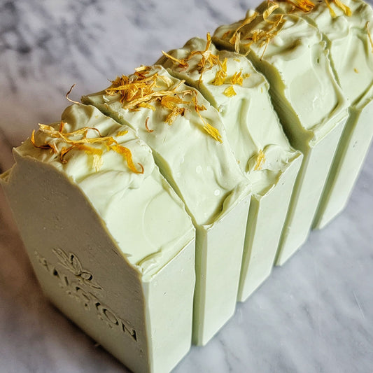 Green Goddess Lemongrass + Avocado Hemp Soap