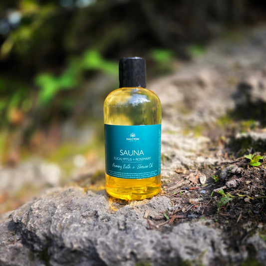 Sauna Foaming Bath & Body Oil - Eucalyptus + Rosemary