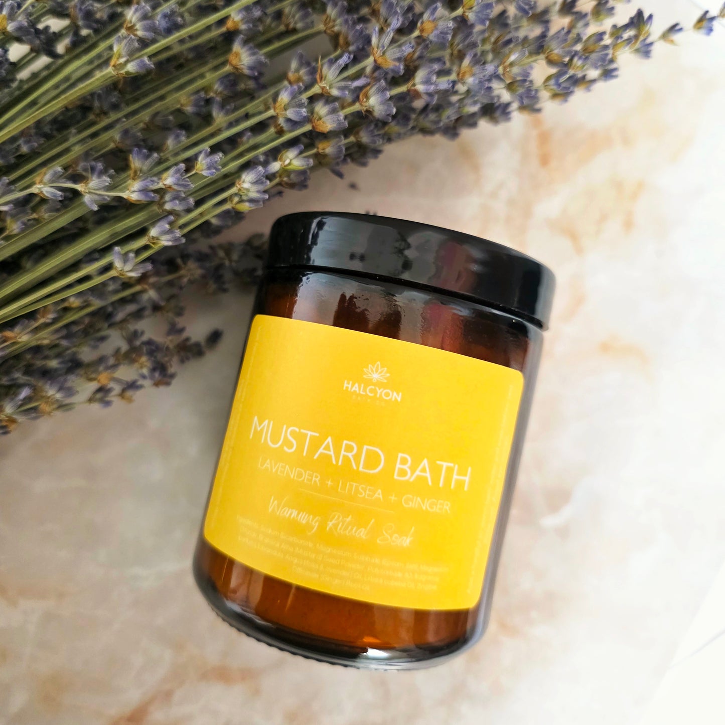 Mustard Bath Soak - Lavender, Litsea + Ginger