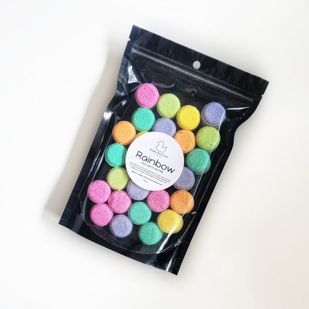 Rainbow Mini Bath Bombs 15oz.