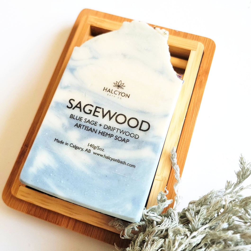 Sagewood - Blue Sage + Driftwood Artisan Hemp Soap