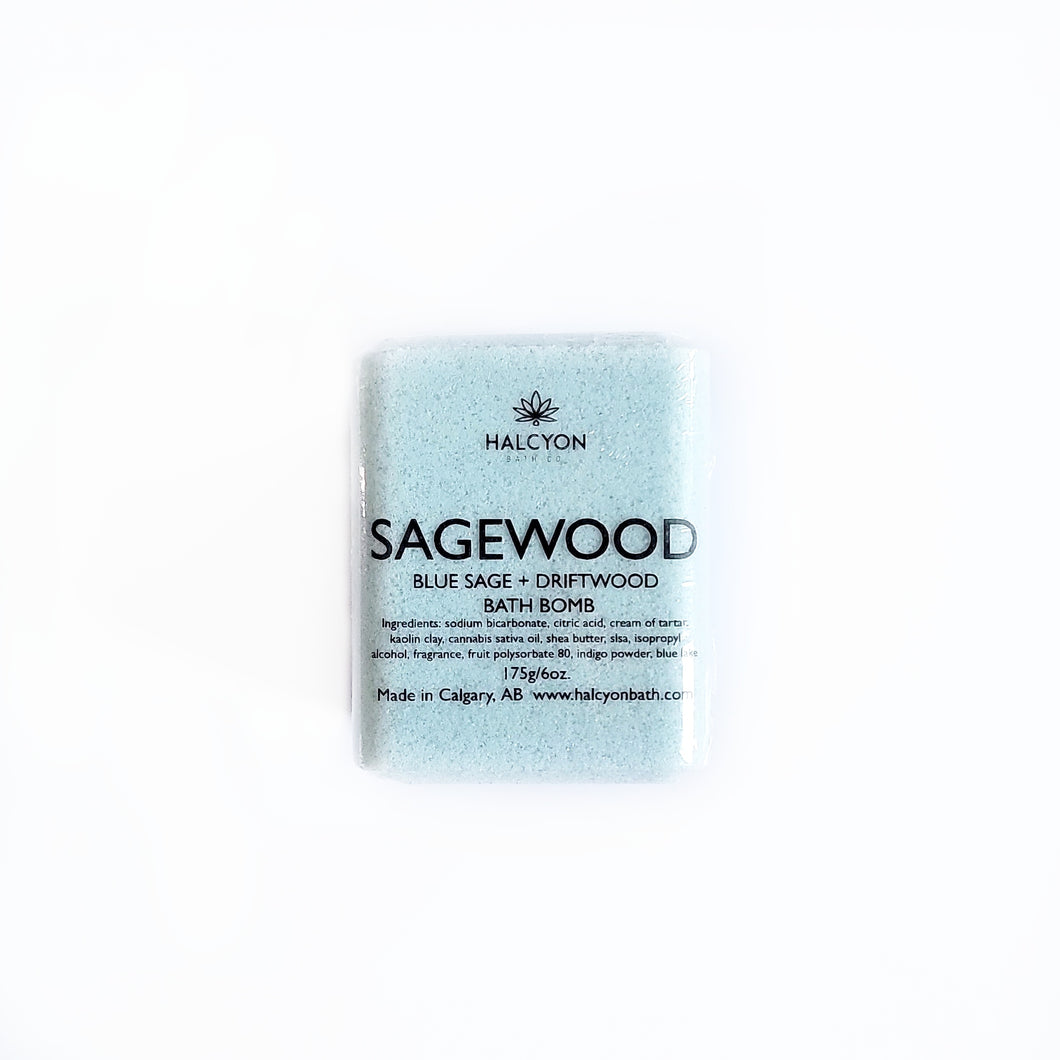 Sagewood - Blue Sage + Driftwood Bath Bomb
