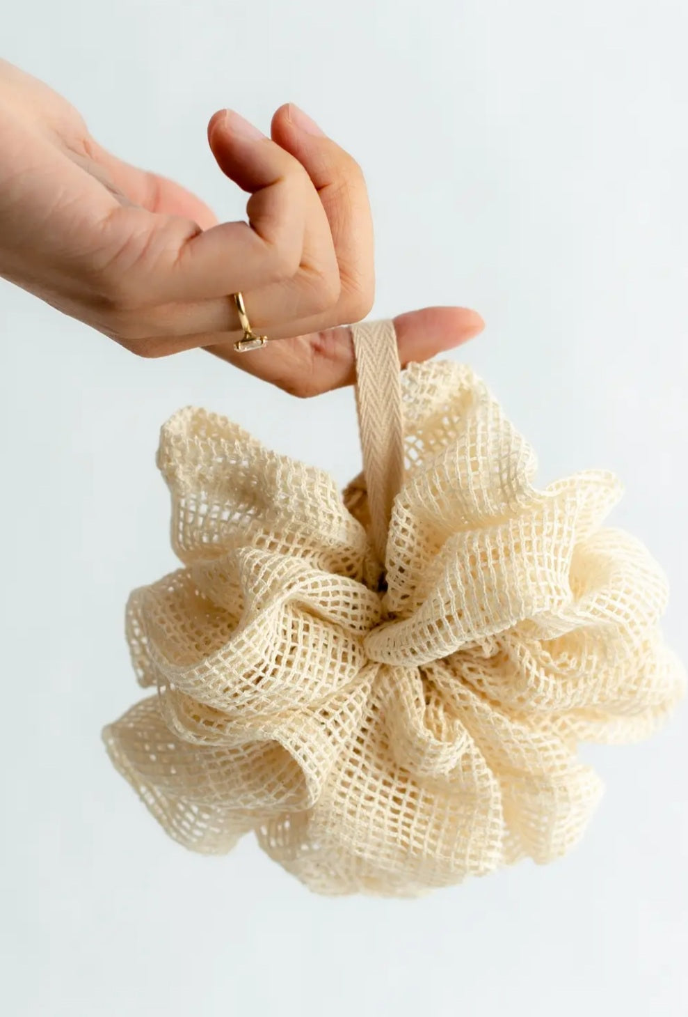 Shower Pouf - organic cotton